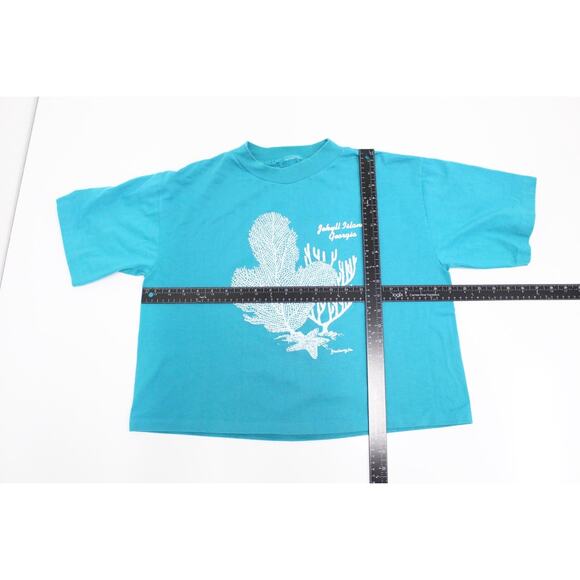 Vintage Jekyll Island Georgia Crop Top T Shirt Large - Picture 4 of 6